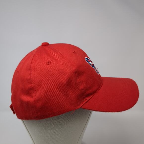 Butterfly USA Strapback Hat Red One Size Adjustable Embroidered Outdoor - Picture 4 of 7